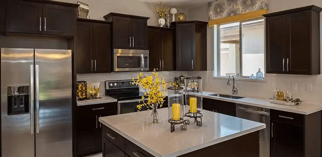 Cabinet painting results with freshly painted kitchen cabinets in Kansas City, MO