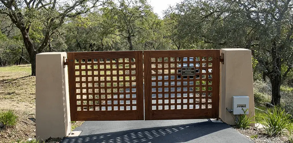 Driveway gate installation for a residential property in Kansas City, MO