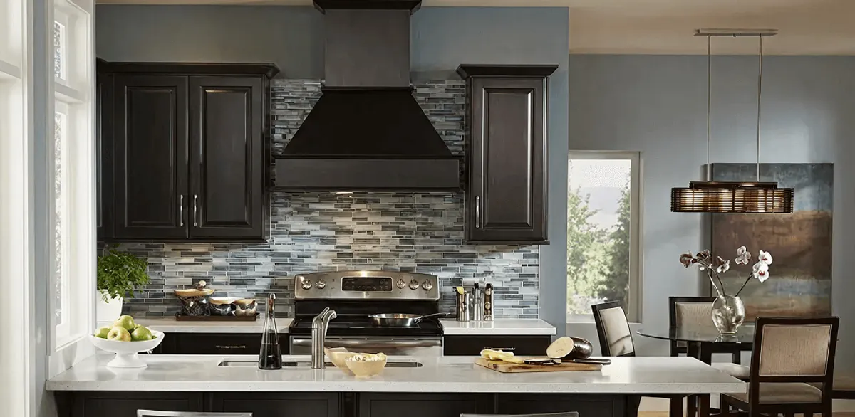 Kitchen cabinet painting and refinishing in a modern kitchen in Kansas City, MO