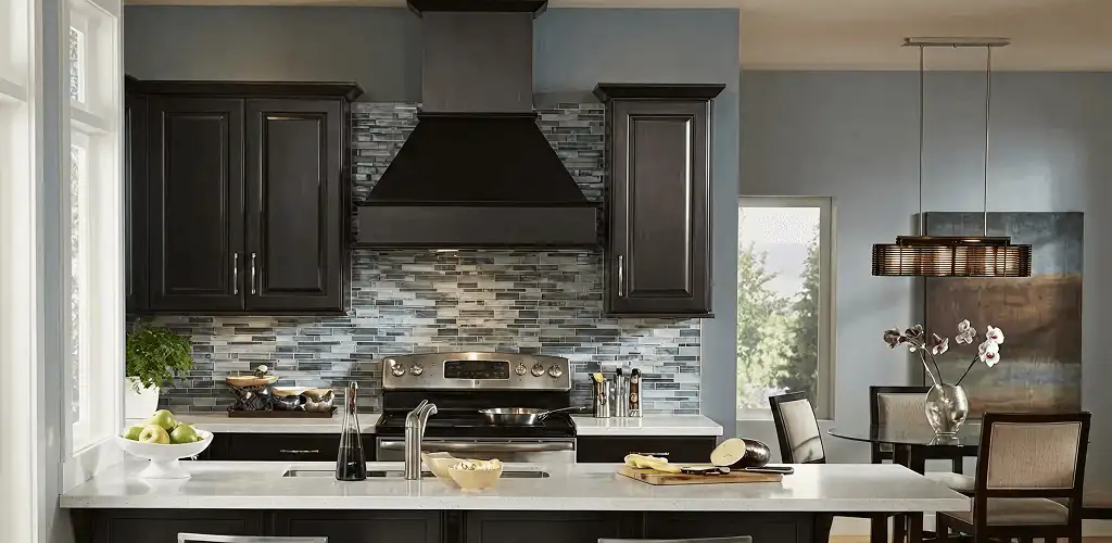 Kitchen cabinet painting and refinishing in a modern kitchen in Kansas City, MO